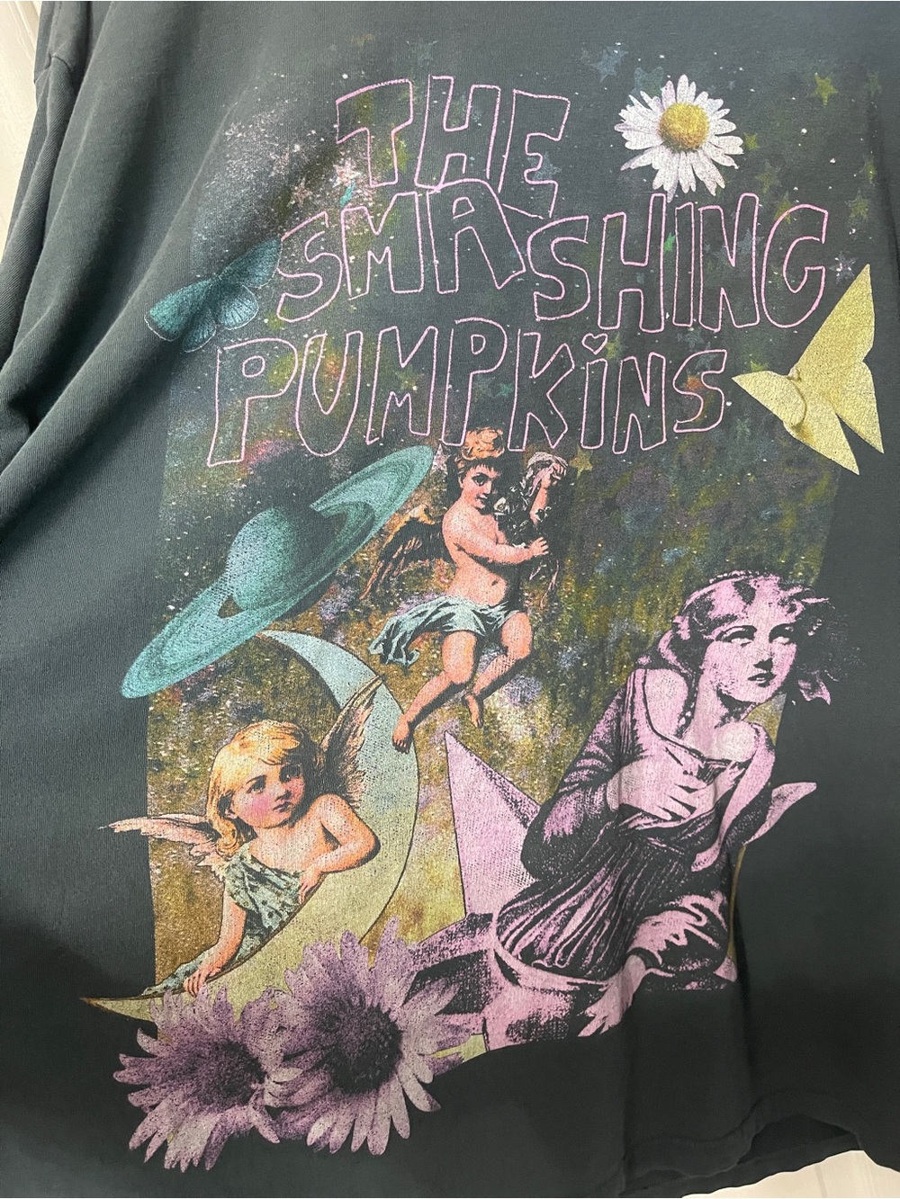 Day Dreamer Free People Smashing Pumpkins Infinite Sadness Tee Sz M 100% Cotton - Picture 5 of 10